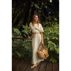 Johanna Ortiz Mother Nature Midi Skirt Small New